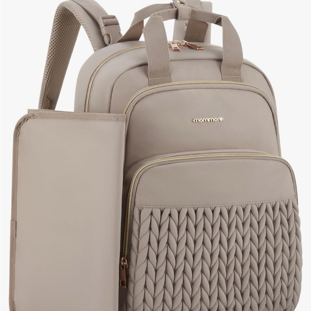 mommore diaper bag with changing pad